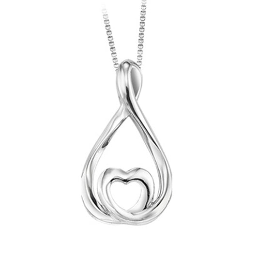 Silver Diamond Pendant