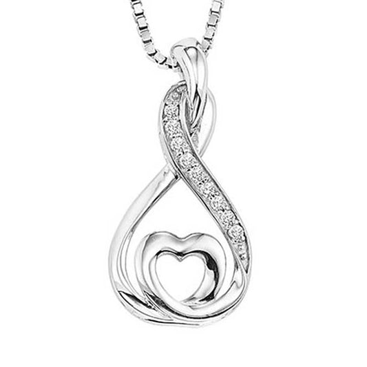 Silver Diamond Pendant