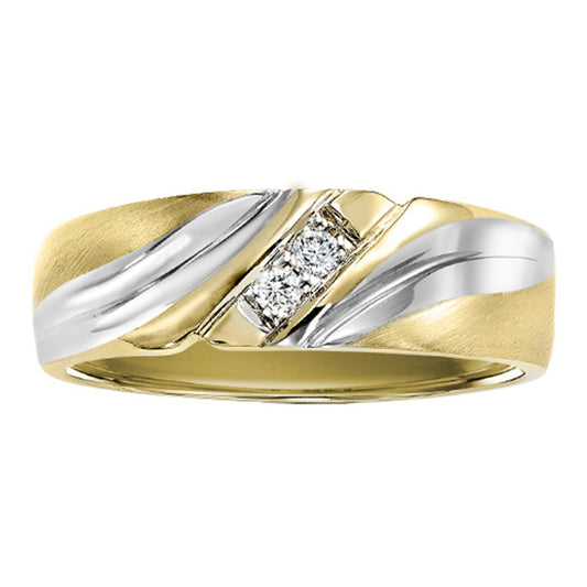 14K Diamond Men Band