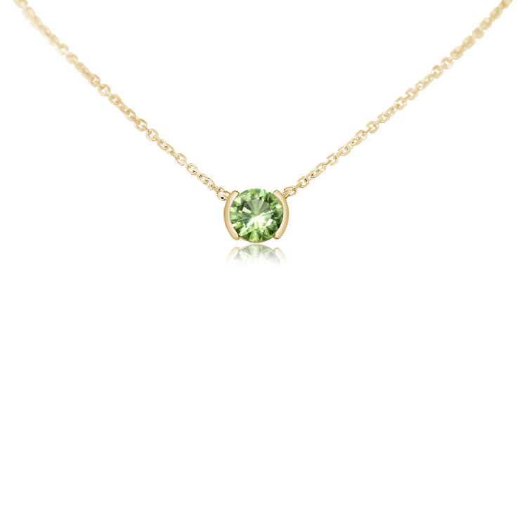 14K Yellow Gold Peridot Neckpiece