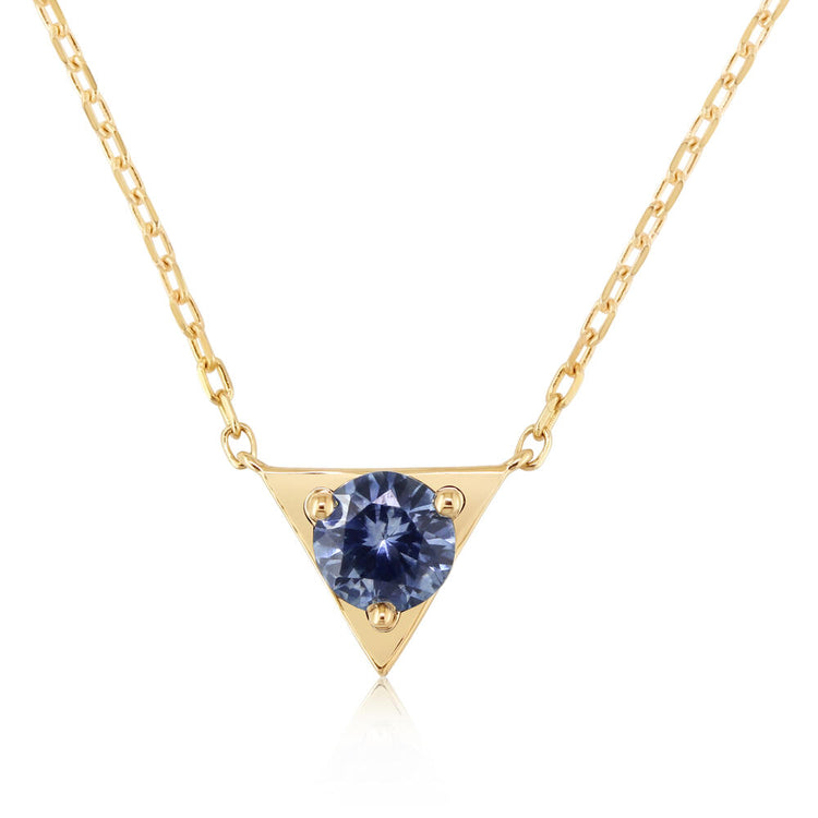 14K Yellow Gold Montana Sapphire Neckpiece