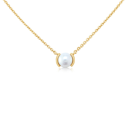 14K Yellow Gold Freshwater Cultured Pearl Neckpiece