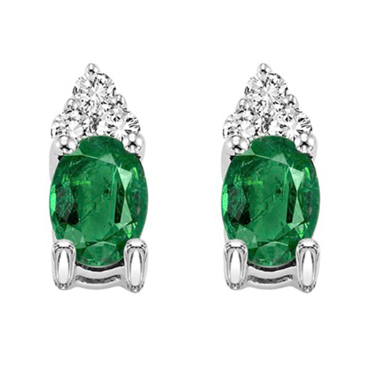 14K Emerald Earrings (Matching Ring & Pendant Available)