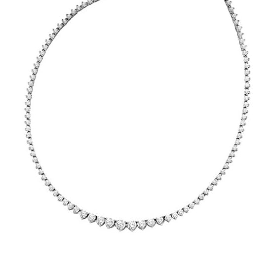 14K Diamond Riviera Necklace 5 ctw