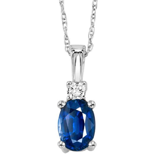 14K Sapphire Pendant  (Matching Ring & Earrings Available)