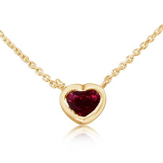 14K Yellow Gold Madagascar Ruby Neckpiece