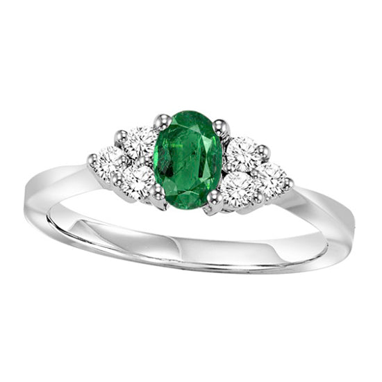 14K Emerald Ring (Matching Earrings & Pendant Available)