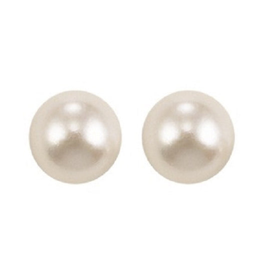 14K Pearl Studs 5.0 mm AA""