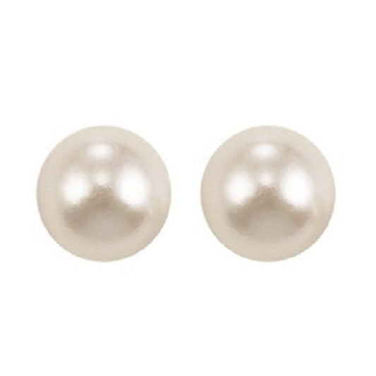 14K Pearl Studs 5.0 mm ""AAA""