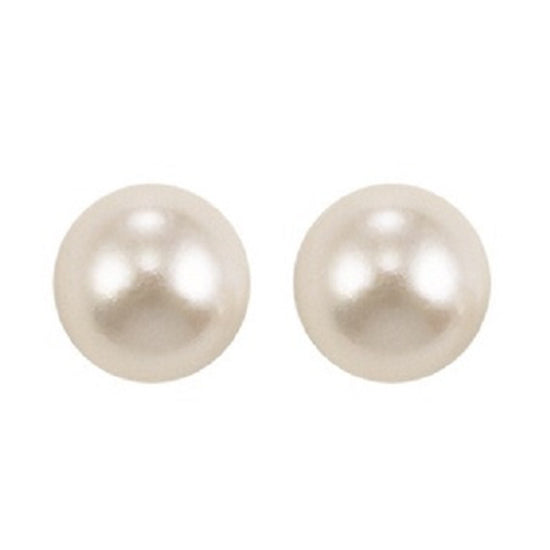 14K Pearl Studs 5.0 mm ""AAA""