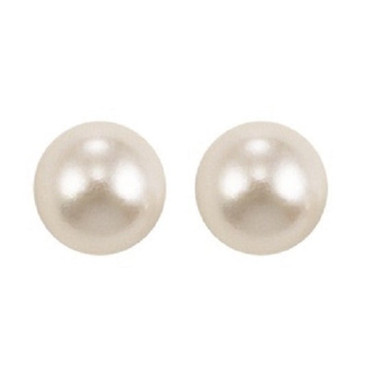 14K Pearl Studs 5.5 mm AA""