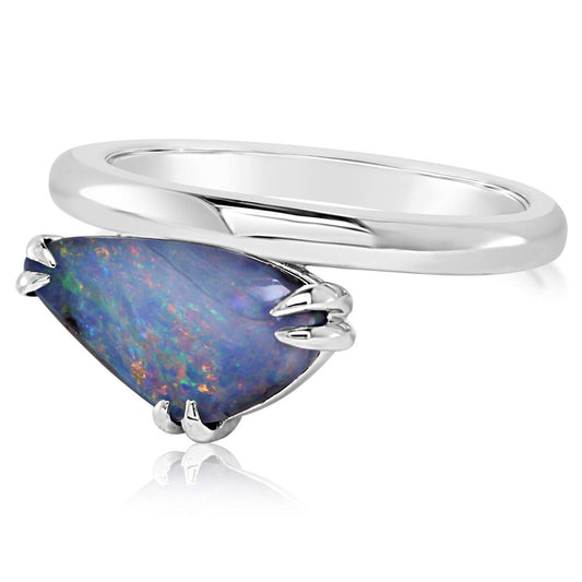 Sterling Silver Australian Boulder Opal Ring