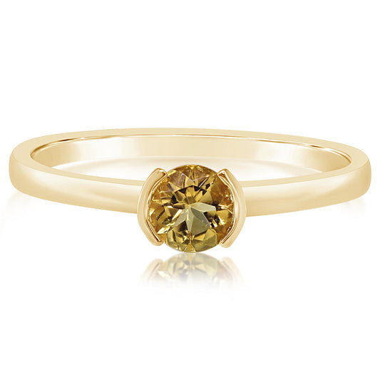 14K Yellow Gold Citrine Ring