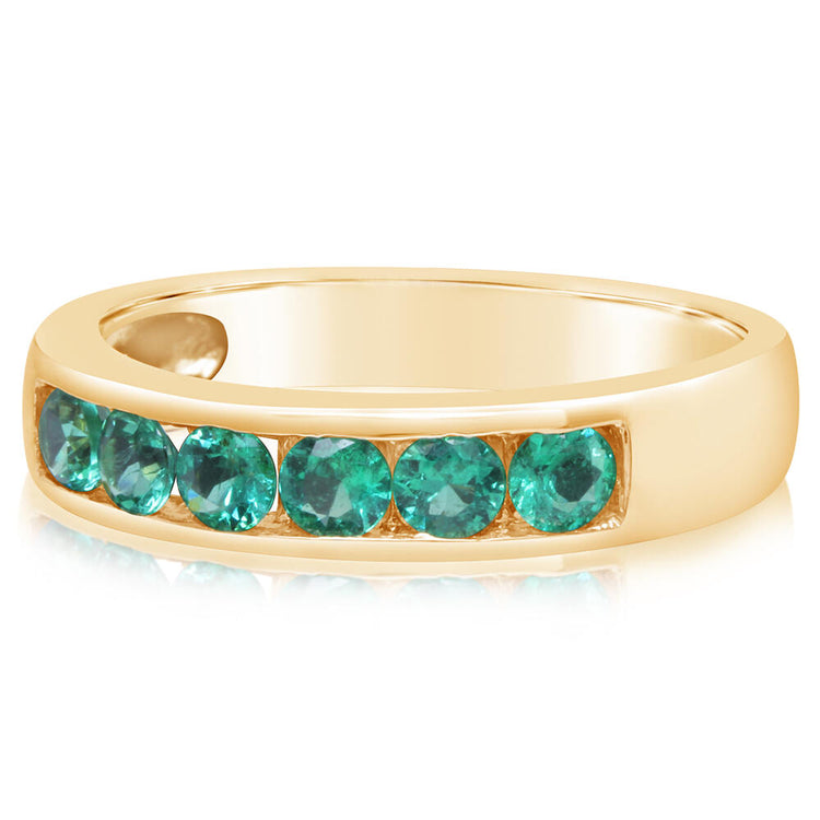 14K Yellow Gold Emerald Ring