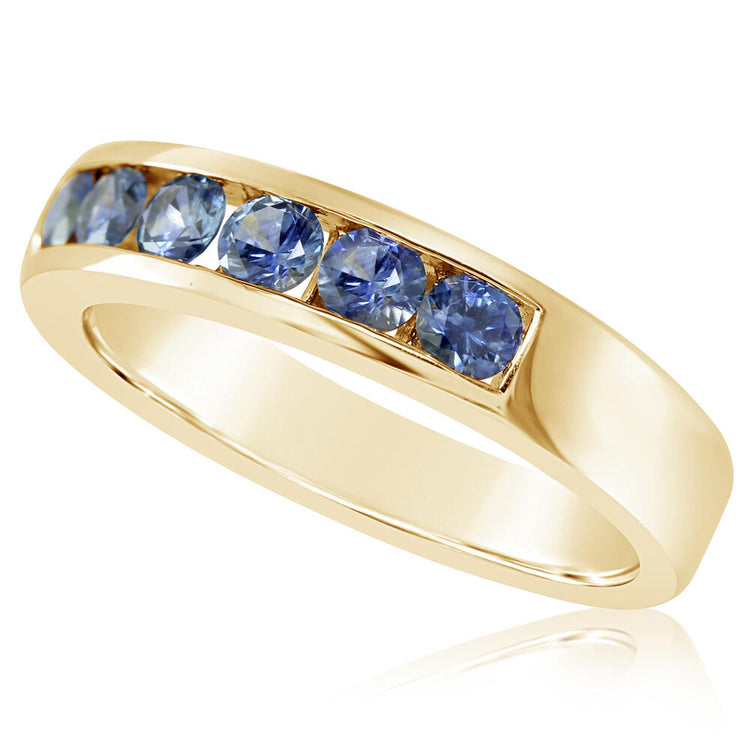 14K Yellow Gold Montana Sapphire Ring