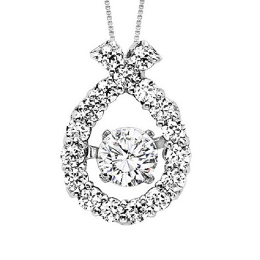 14K Diamond ROL Pendant 1/2 ctw