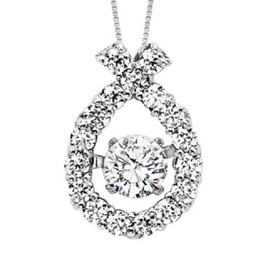 14K Diamond ROL Pendant 1/2 ctw