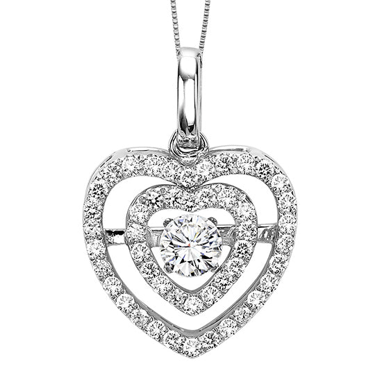 14K Diamond ROL Pendant 3/8 ctw