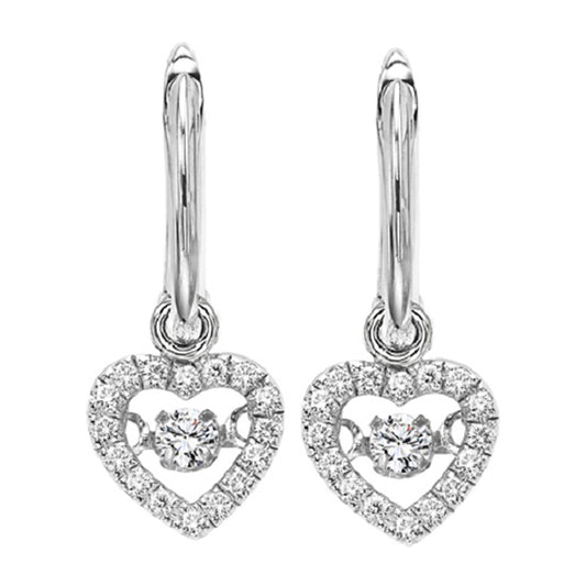 10K Diamond ROL Earrings 1/5 ctw