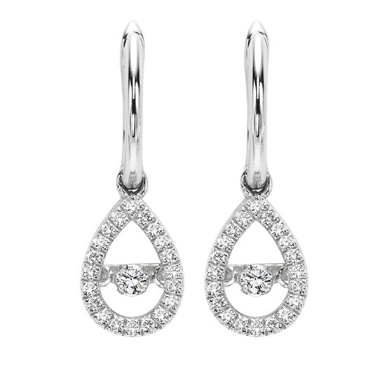 10K Diamond ROL Earrings 1/5 ctw