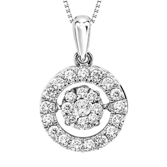 Gold Diamond ROL Pendant 1/2 ctw