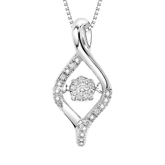 Silver Diamond ROL Pendant