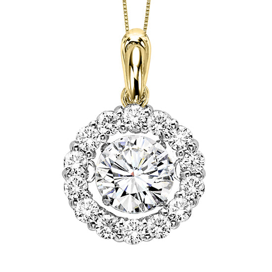 14Y Diamond Rhythm Of Love Pendant 3/4 ctw