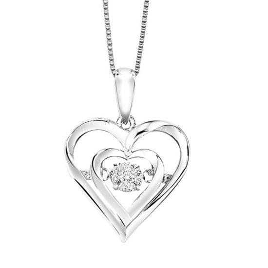 Silver Diamond ROL Pendant