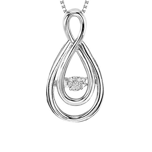 Silver Diamond ROL Pendant