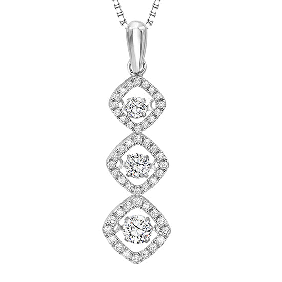 14K Diamond ROL Pendant 1/2 ctw