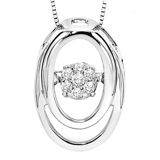 Silver Diamond ROL Pendant