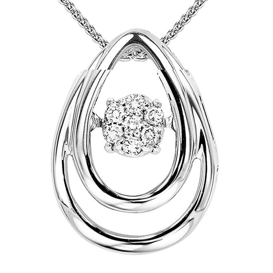 Silver Diamond ROL Pendant