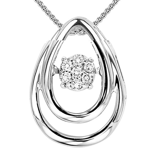 Silver Diamond ROL Pendant