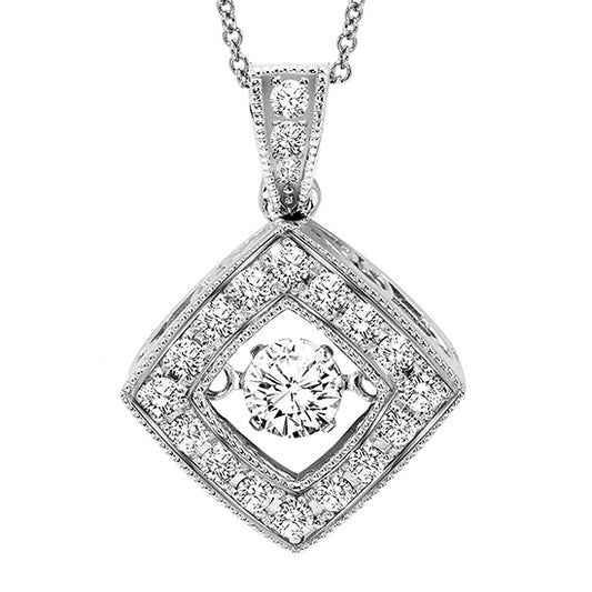 14K Diamond ROL Pendant 1/3 ctw