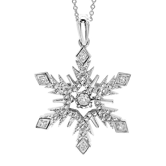 Silver Diamond ROL Pendant