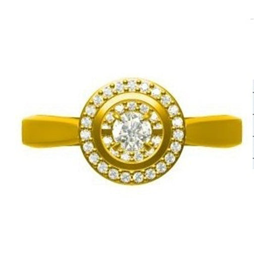 14K Diamond Rhythm Of Love Ring 1/4 ctw