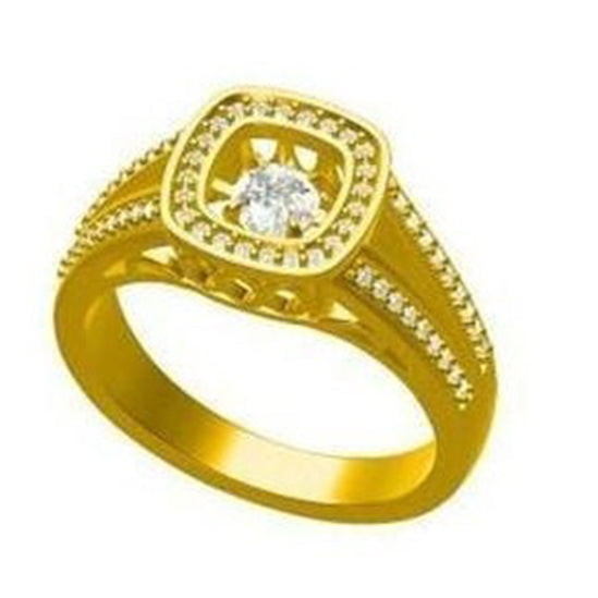 14K Diamond Rhythm Of Love Ring 1/2 ctw