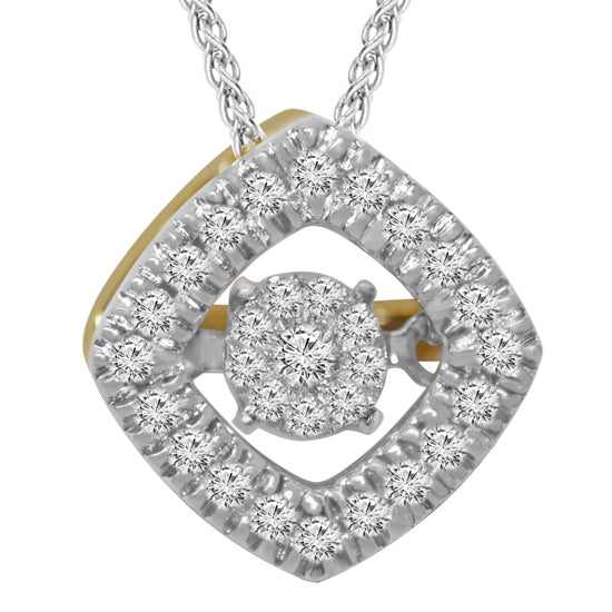 14K Diamond Rhythm Of Love Pendant