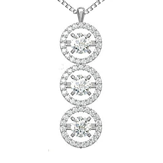 14K Diamond Rhythm Of Love Pendant