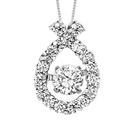 14K Diamond Rhythm Of Love Pendant