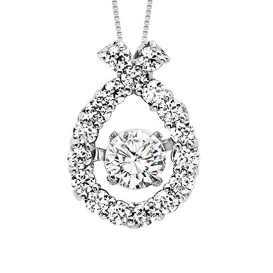 14K Diamond Rhythm Of Love Pendant