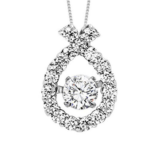 14K Diamond Rhythm Of Love Pendant