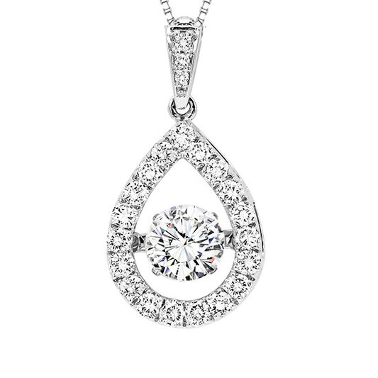 14K Diamond Rhythm Of Love Pendant