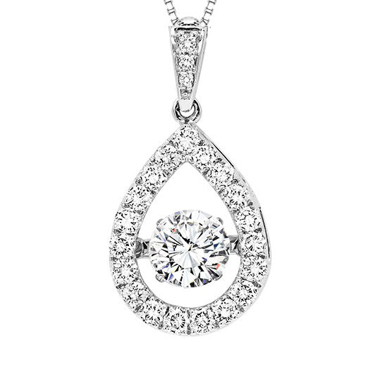 14K Diamond Rhythm Of Love Pendant