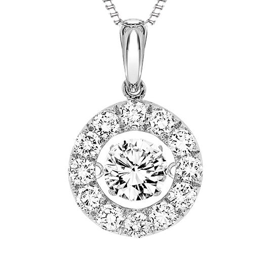 14K Diamond Rhythm Of Love Pendant