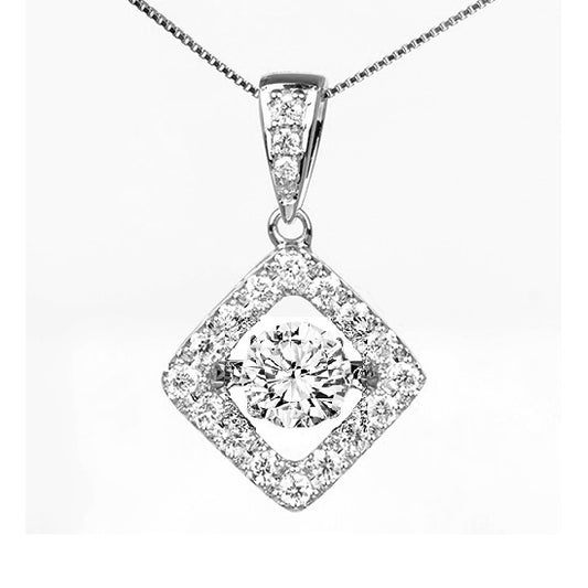 14K Diamond Rhythm Of Love Pendant