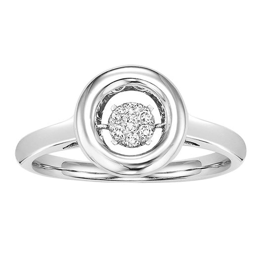 Silver Rhythm Of Love Ring