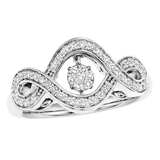 Silver Diamond ROL Ring