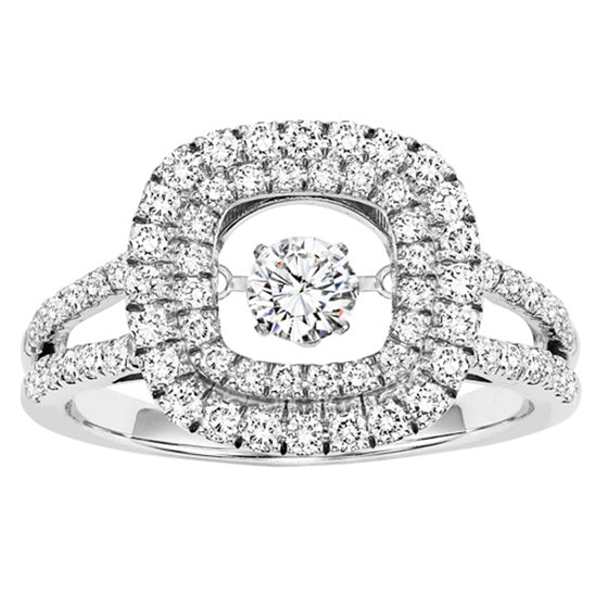 14K Diamond Rhythm Of Love Ring 1 ctw