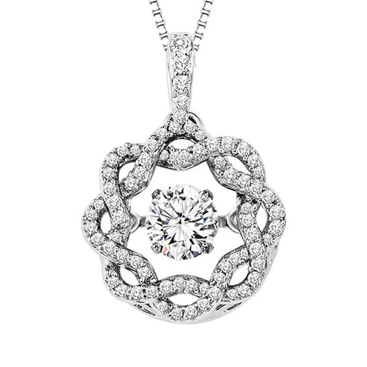 14K Diamond ROL Pendant 1/2 ctw